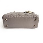 Christian Dior Lady Dior Quilted Lambskin Top Handle Bag